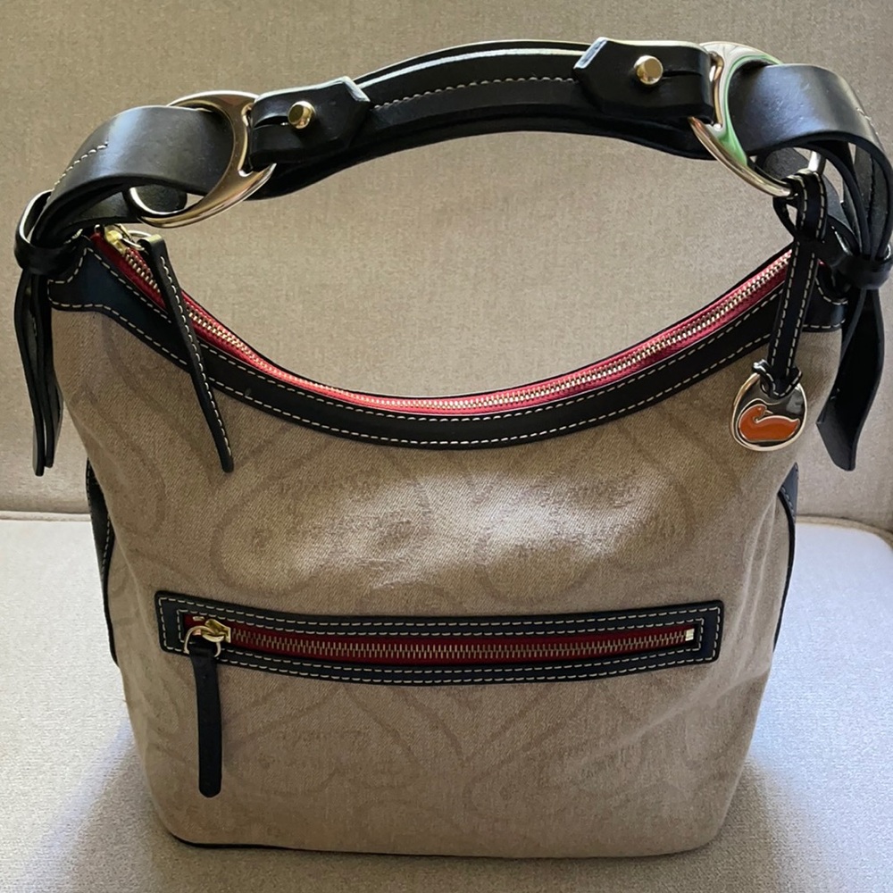 Dooney & Bourke Heart Print Hobo